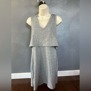 Lulus Gray hooded dress